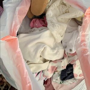 Newborn -3 month baby girl clothes/shoes/beanies